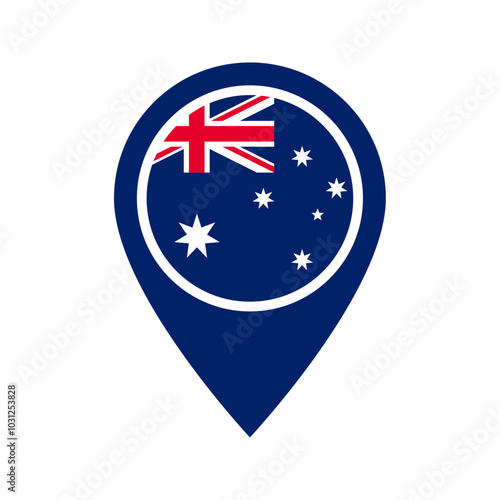 Free Download Australia flag location icon - GFXLoad