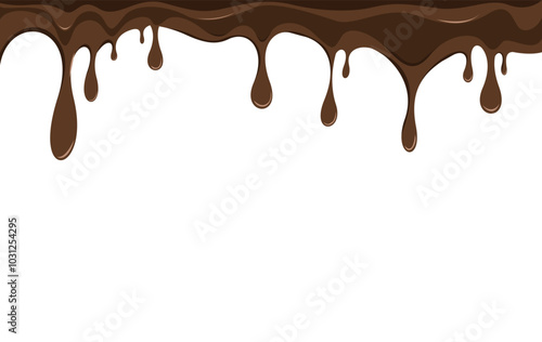 chocolate drops vector illustration