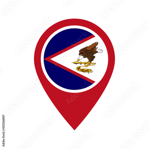Free Download American Samoa flag location icon - GFXLoad
