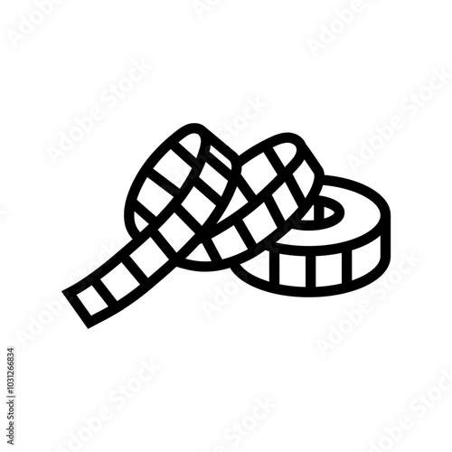 tape measure dressmaking fashion line icon vector. tape measure dressmaking fashion sign. isolated contour symbol black illustration