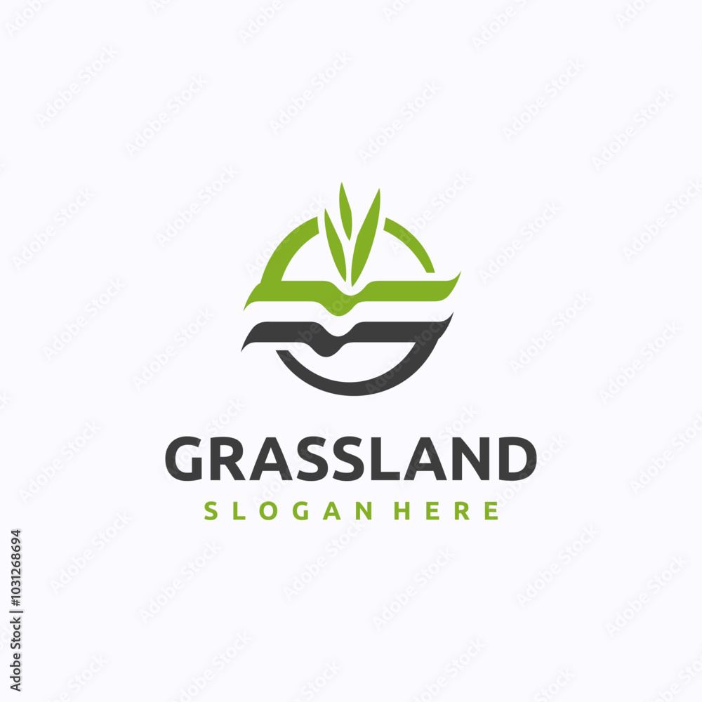 Letter S grassland logo design template. Lawn care concept. Creative vector symbol. Letter S grassland logo design template. Lawn care concept. Creative vector symbol.