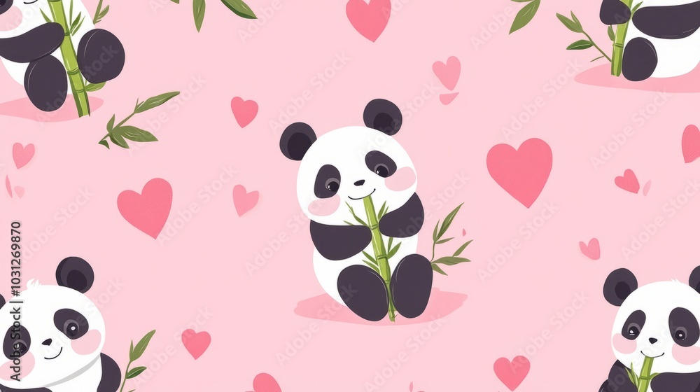 Playful Panda Stationery Design Template Playful Panda Stationery Design Template
