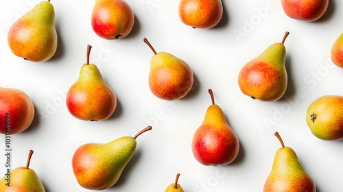 pears isolated on white background. 