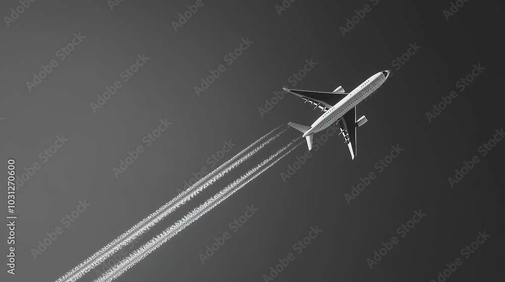 An aeroplane soaring high in the sky, cutting through the clouds with grace and power. The sleek aircraft leaves a trail of movement in its wake, symbolizing freedom and adventure. An aeroplane soaring high in the sky, cutting through the clouds with grace and power. The sleek aircraft leaves a trail of movement in its wake, symbolizing freedom and adventure.