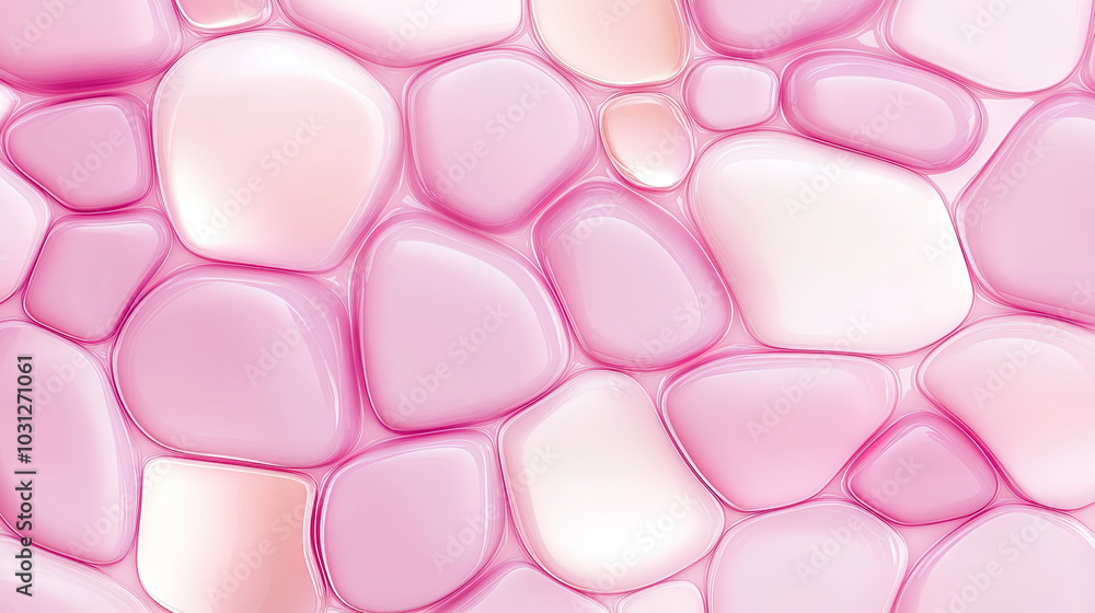 3d render of transparent skin cells, Collagen concept art, cosmetics background 3d render of transparent skin cells, Collagen concept art, cosmetics background