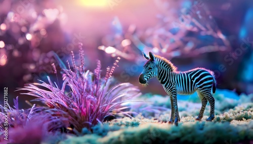 zebra in the grass photo