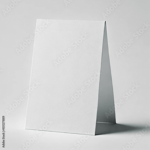 Table Tent Mockup for Restaurant or Event Branding photo