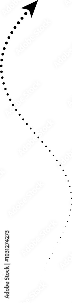 Arrow design with dotted lines Arrow design with dotted lines