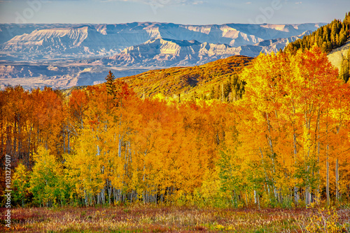 The Bookcliffs and Roan Plateau from atop the Grand Mesa of Colorado