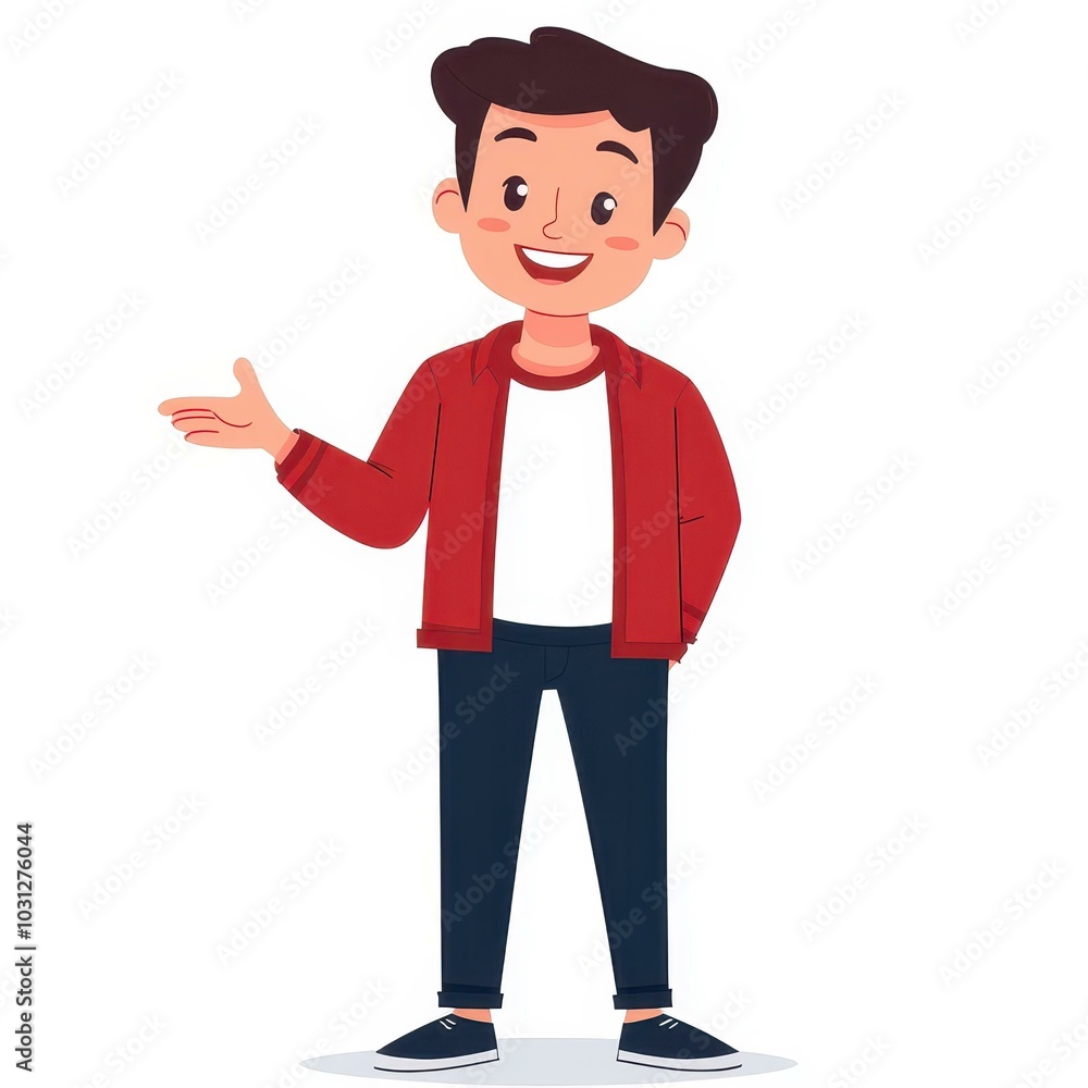 Vibrant fullbody illustration of a joyful man, perfect for dynamic animation projects and sleek graphic designs. Vibrant fullbody illustration of a joyful man, perfect for dynamic animation projects and sleek graphic designs.