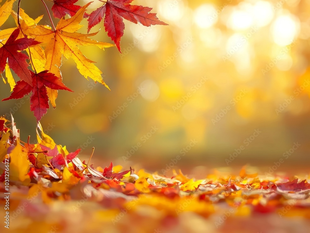 Autumn, fall leaves background. - ai Autumn, fall leaves background. - ai