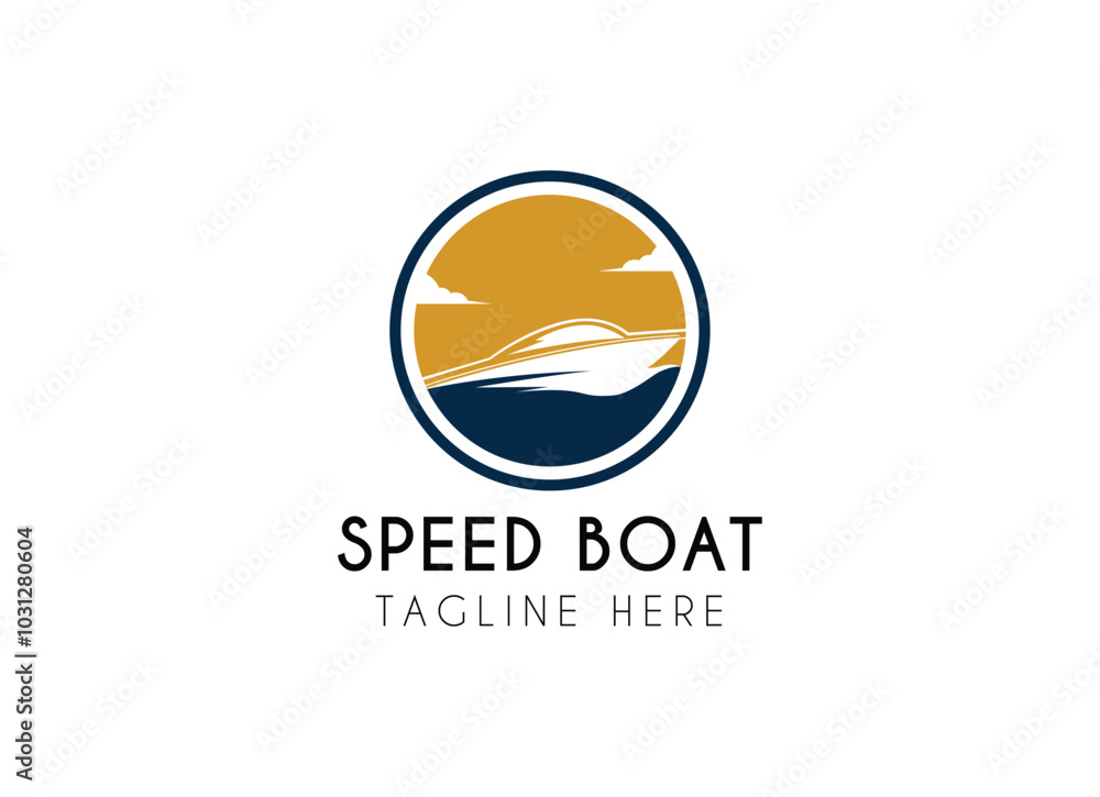 Jet boat logo design. Simple Minimalist Silhouette of Speedboat Jetboat Motorboat, or Boat with Motor with water sea ocean wave logo design Jet boat logo design. Simple Minimalist Silhouette of Speedboat Jetboat Motorboat, or Boat with Motor with water sea ocean wave logo design