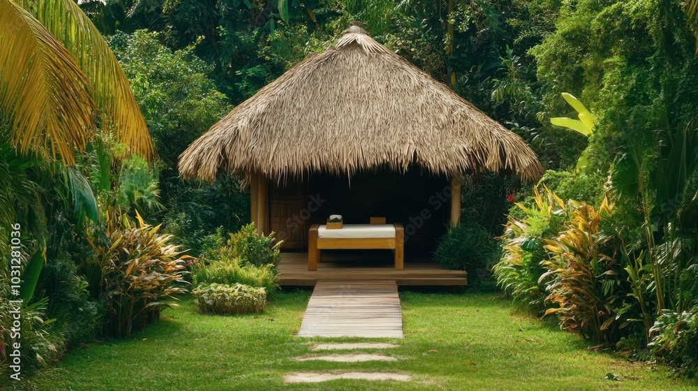 Tranquil Spa Retreat in Lush Tropical Garden Tranquil Spa Retreat in Lush Tropical Garden