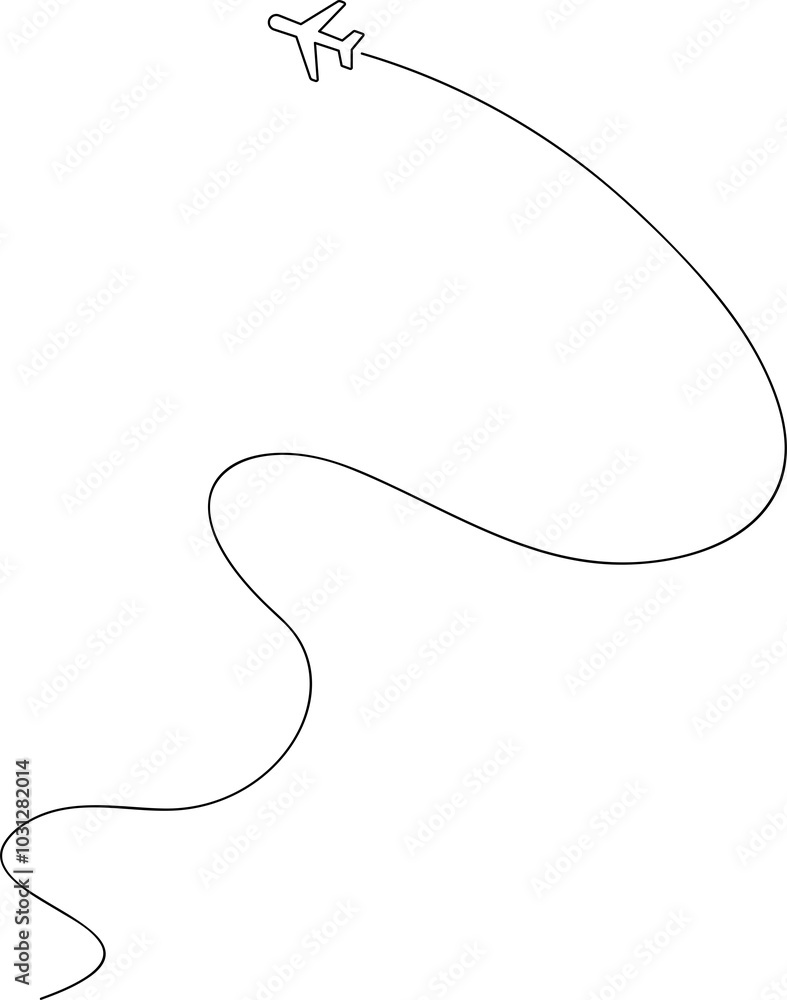 Airplane line path icon, airline, flight Airplane line path icon, airline, flight