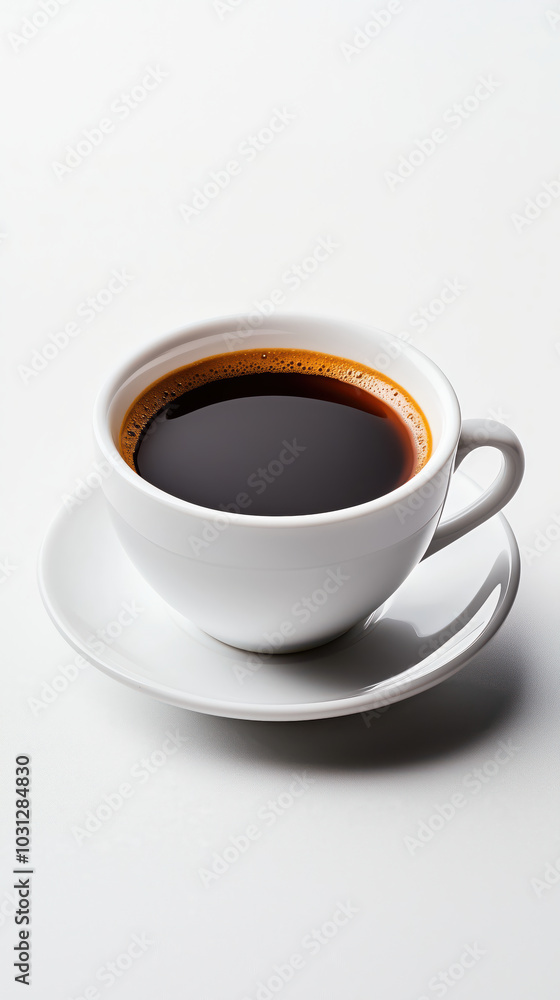 Black Coffee isolated on white background. Black Coffee isolated on white background.