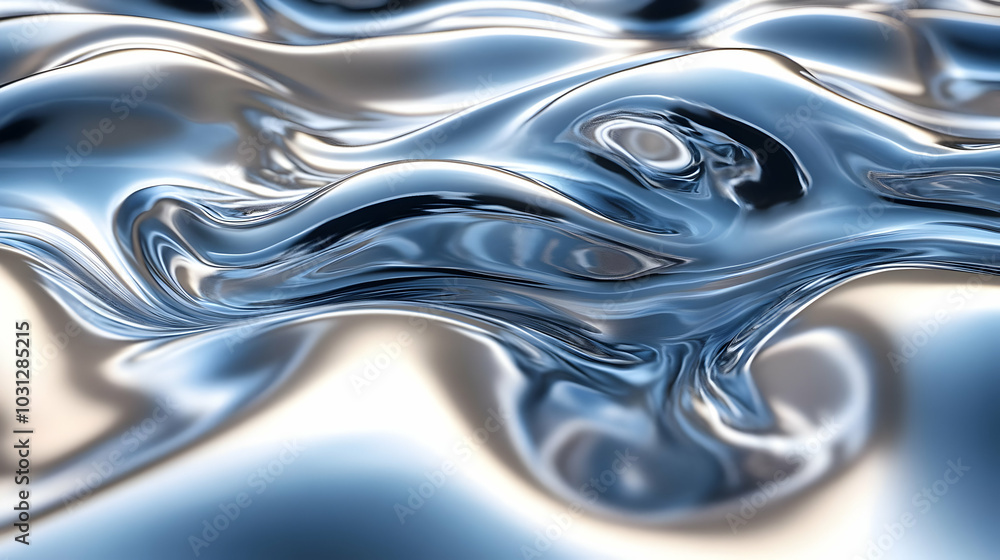Abstract representation of shimmering liquid surfaces. Abstract representation of shimmering liquid surfaces.
