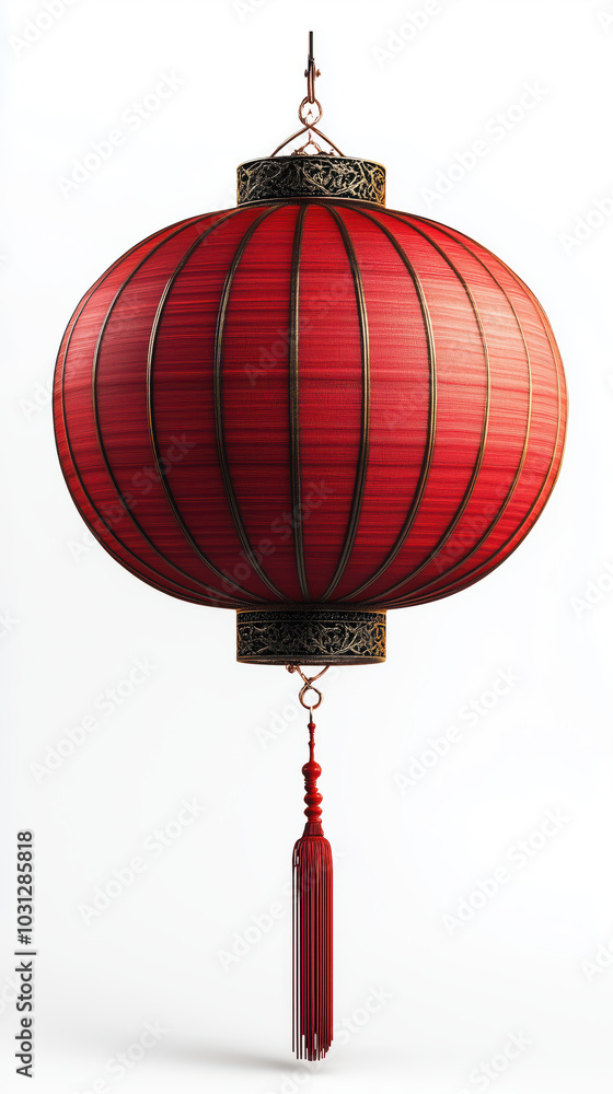 Obraz premium Chinese lantern isolated on white background.