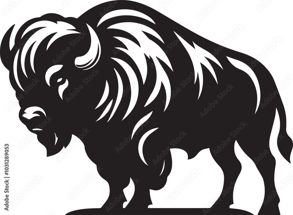 illustration of a buffalo illustration of a buffalo