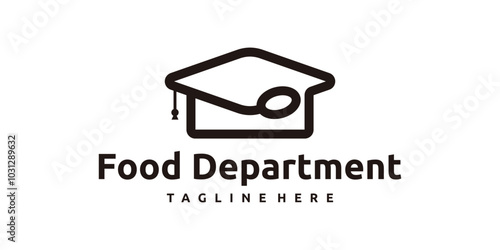 food school logo design, learn to cook, education, restaurant, chef, vector logo design, symbol, icon, creative idea.