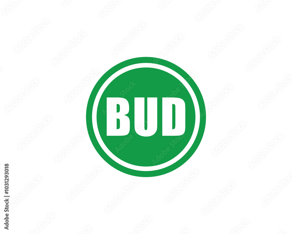 BUD logo design vector template. BUD BUD logo design vector template. BUD