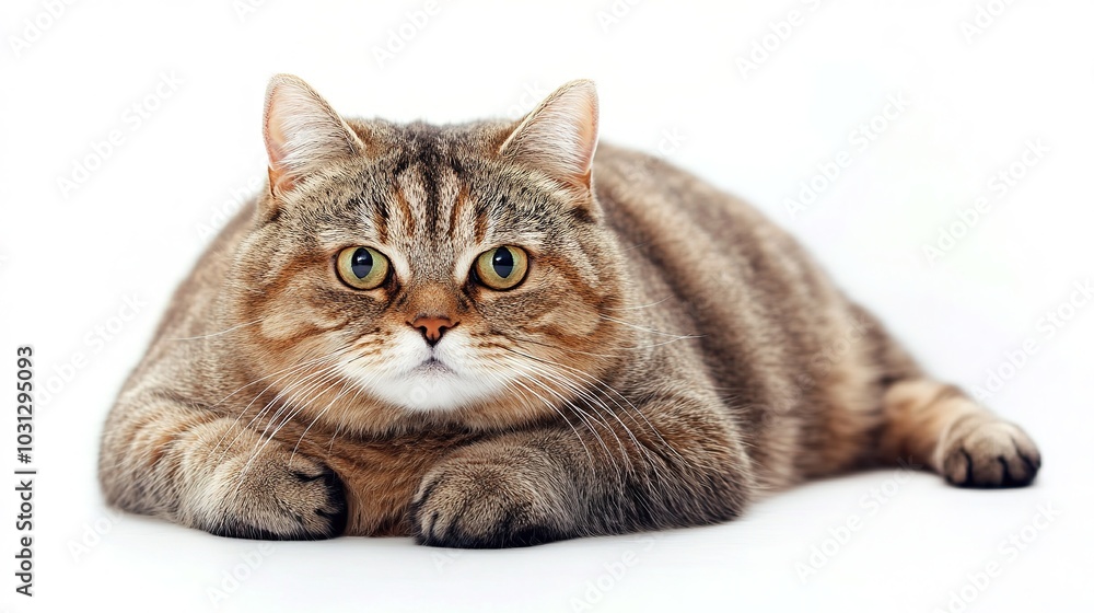 Adorable Fat Cat, Playful and Chubby, with Big Round Eyes Adorable Fat Cat, Playful and Chubby, with Big Round Eyes