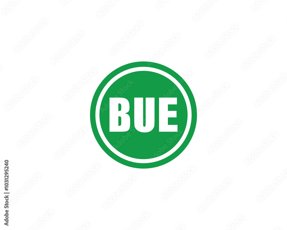 BUE logo design vector template. BUE BUE logo design vector template. BUE