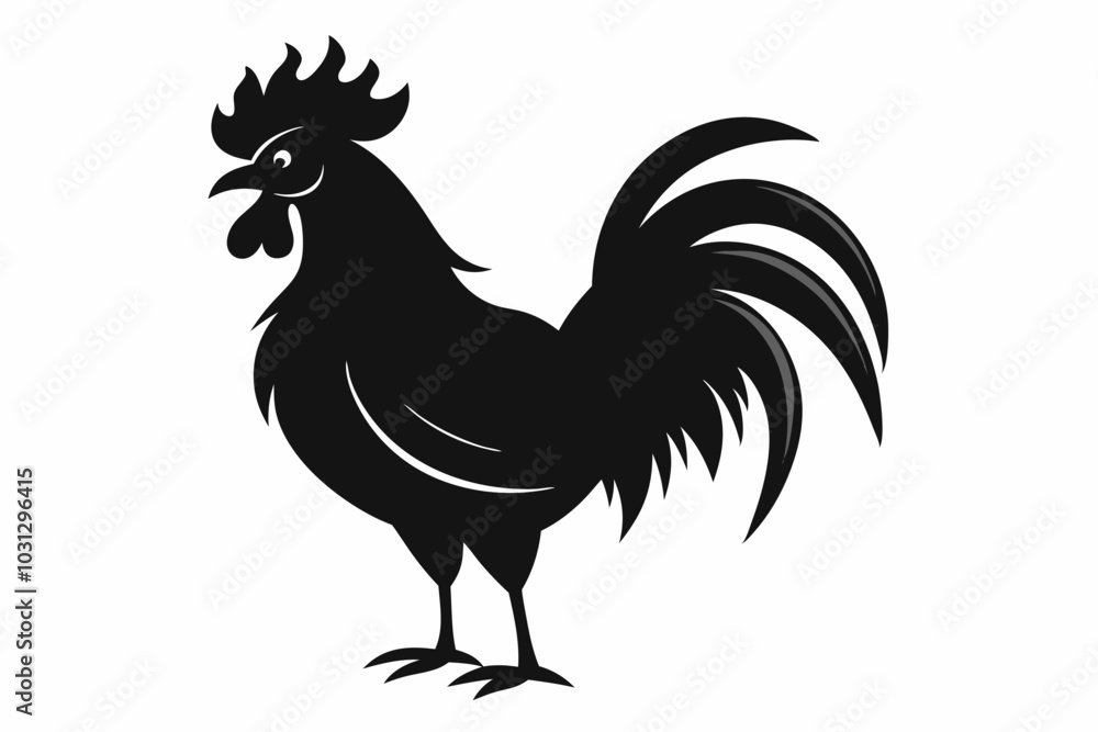 Rooster Silhouette, chicken silhouette vector
 



