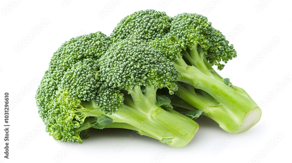 Fresh broccoli on white background. Fresh broccoli on white background.