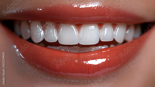 Close-up of a smiling mouth...