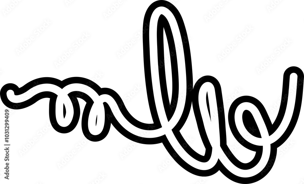  Line bold spiral various abstract shape for children, festive, celebration