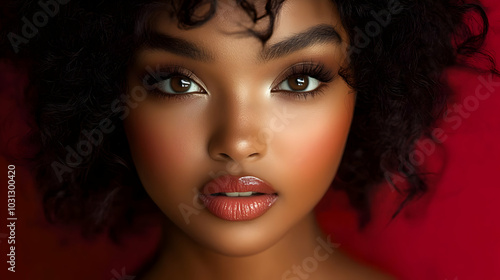 A close-up portrait of a pe...