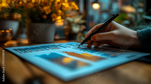 A hand drawing on a colorfu...