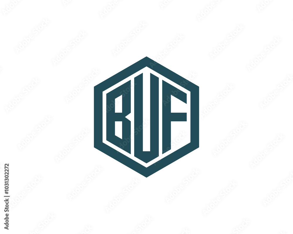 BUF logo design vector template. BUF BUF logo design vector template. BUF