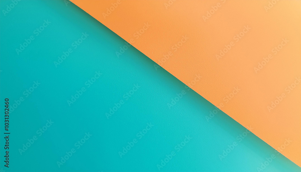 Vibrant teal and orange hues intersect diagonally, creating a dynamic and modern abstract composition. Perfect for backgrounds! Vibrant teal and orange hues intersect diagonally, creating a dynamic and modern abstract composition. Perfect for backgrounds!