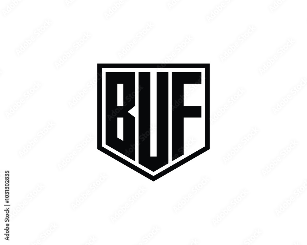BUF logo design vector template. BUF BUF logo design vector template. BUF
