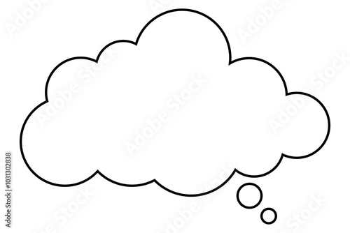 bubble cloud talk vector 