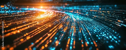 Enchanting Vortex of Digital Light Trails