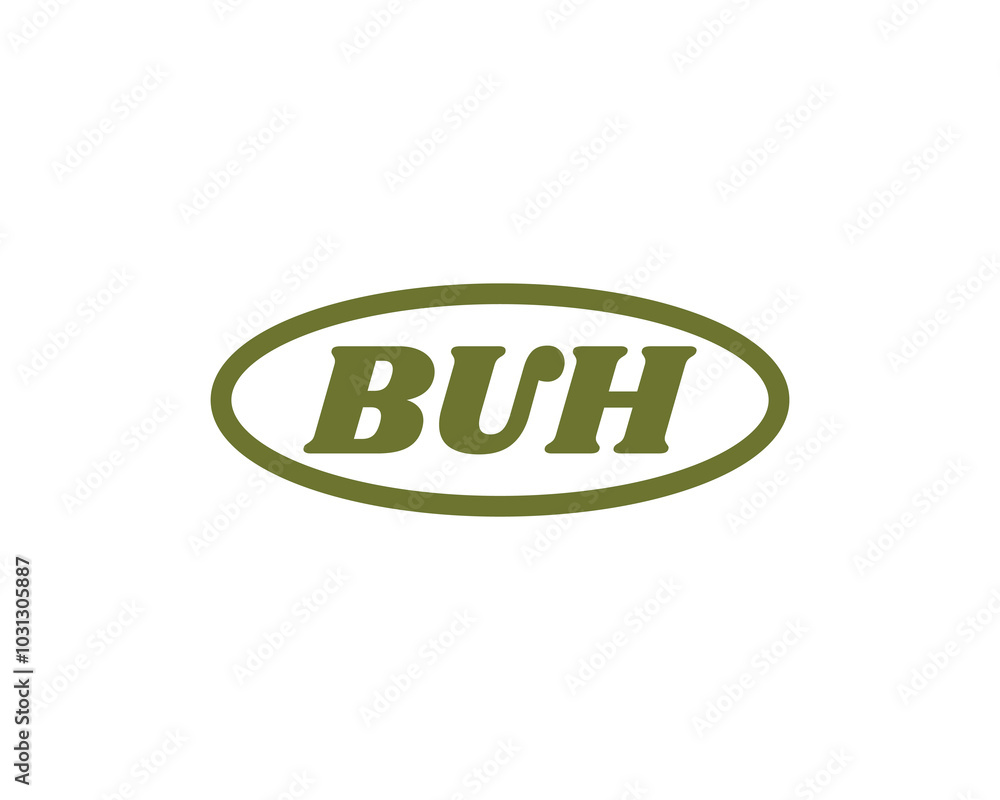 BUH logo design vector template. BUH BUH logo design vector template. BUH