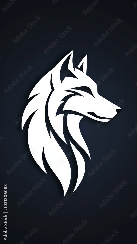 A stylized white wolf silhouette stands out against a dark background, conveying a sense of strength and mystique. A stylized white wolf silhouette stands out against a dark background, conveying a sense of strength and mystique.