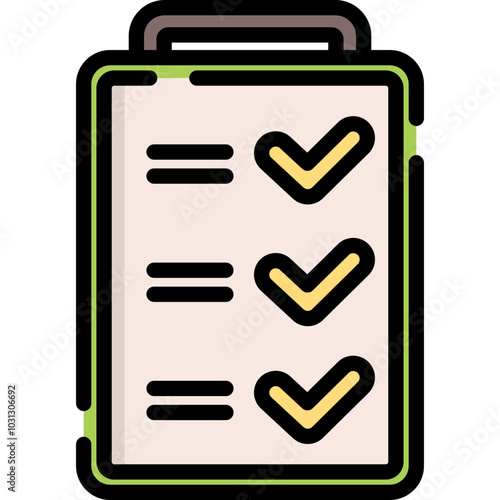 Clipboard with two checkmarks, indicating completed tasks or goals.