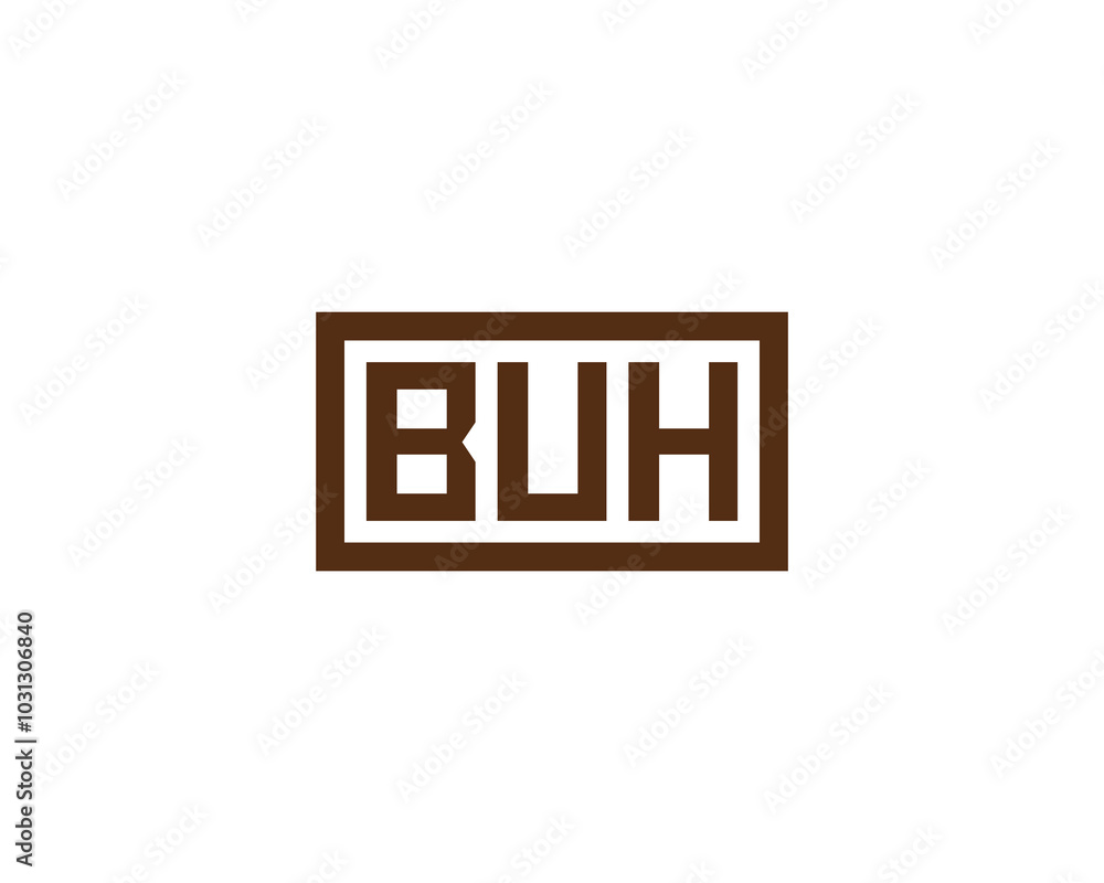 BUH logo design vector template. BUH BUH logo design vector template. BUH
