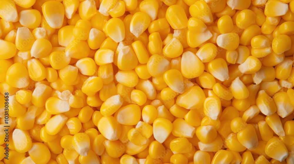 An overhead view contrasts fresh corn kernels with popped corn, illustrating the transformation from raw to delightful snack. An overhead view contrasts fresh corn kernels with popped corn, illustrating the transformation from raw to delightful snack.