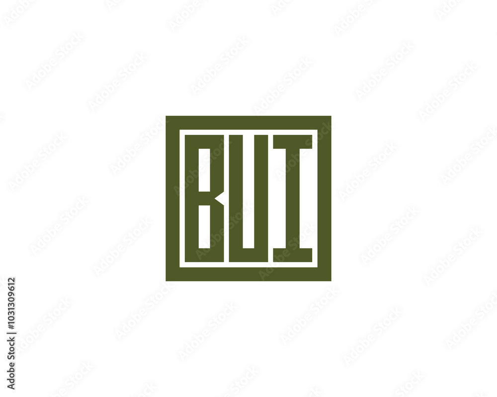 BUI logo design vector template. BUI BUI logo design vector template. BUI