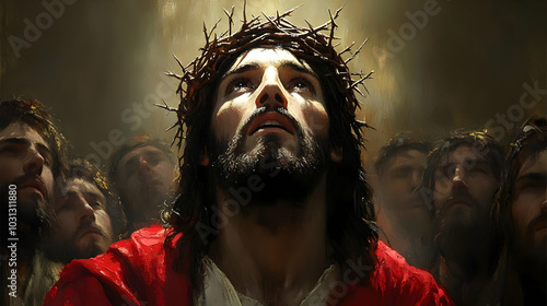 Depiction of a religious fi...