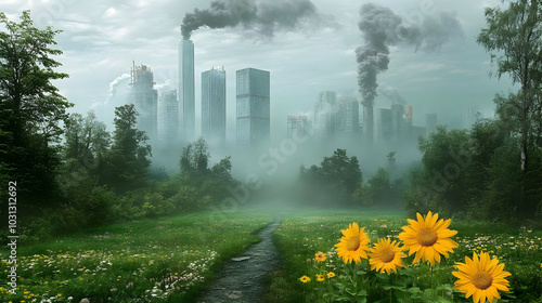 A juxtaposition of nature a...