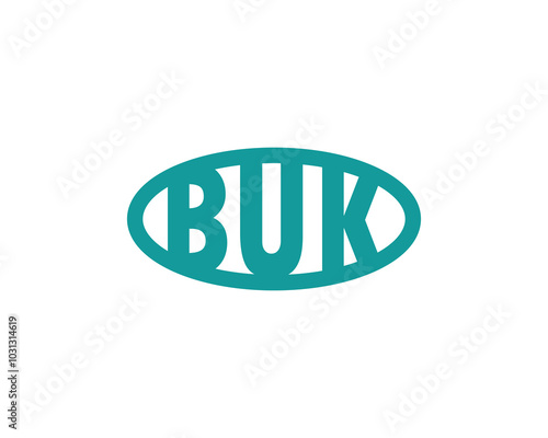 BUK Logo design vector template. BUK