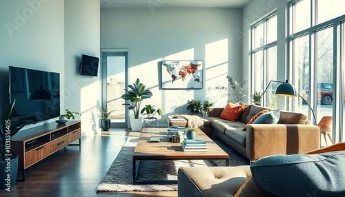 Interior home bedroom design 