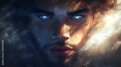A mystical portrait of a ma...