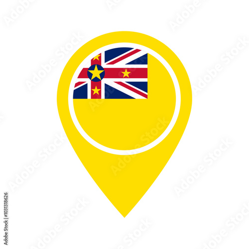 Niue flag location icon Free Download Niue flag location icon - GFXLoad