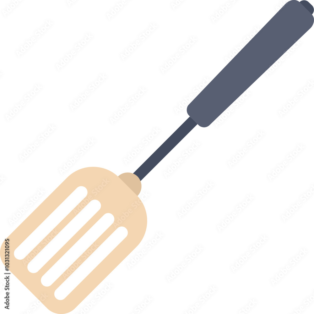 This kitchen spatula is ready to flip some burgers This kitchen spatula is ready to flip some burgers